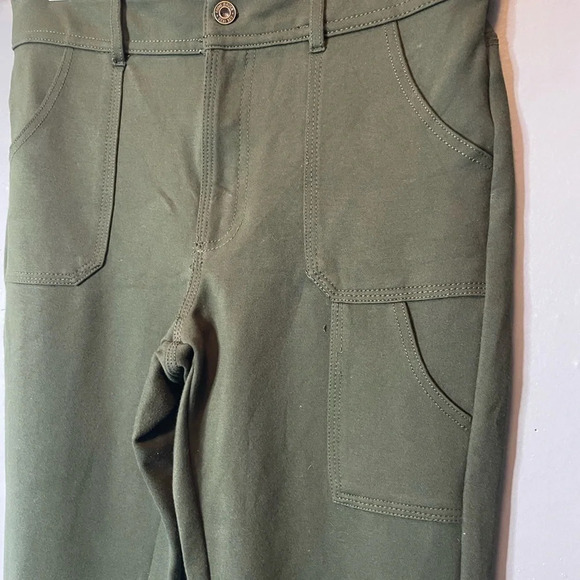 Eddie Bauer Pants Women Size Medium Skinny Stretch Army Green - Picture 4 of 9
